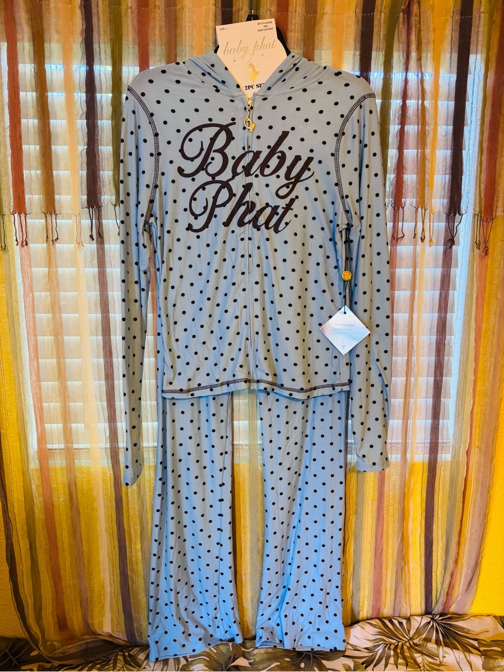 Baby Phat Blue Polka Dot set